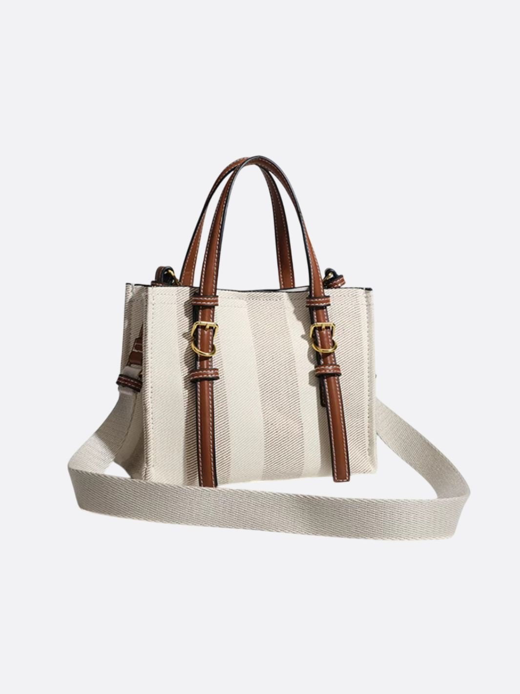 sac à main toile et cuir avec bandoulière