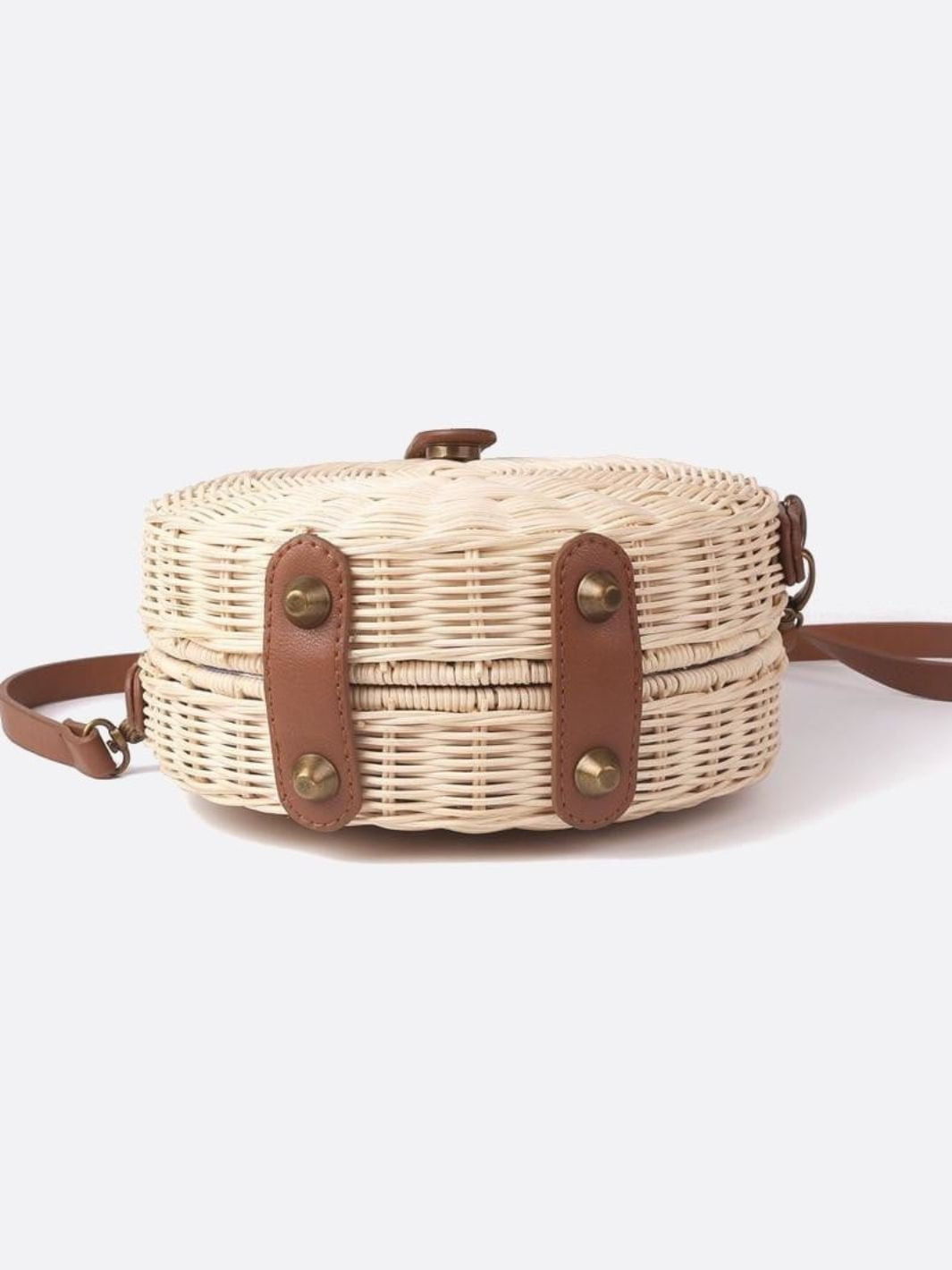 Rattan shoulder bag