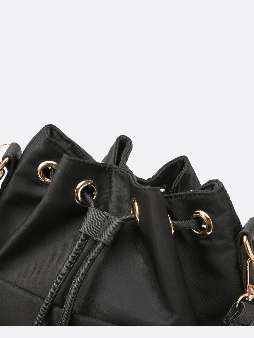 Canvas bucket bag