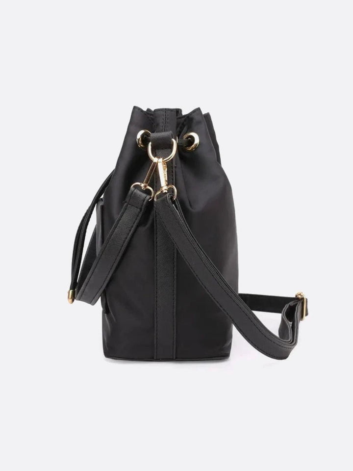 Canvas bucket bag